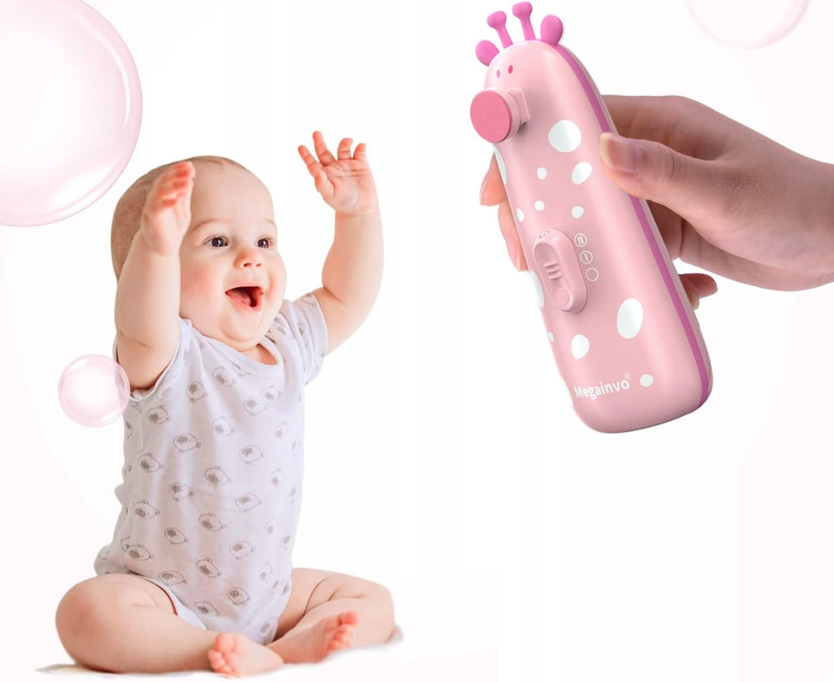 Lima de uñas eléctrica con lámpara LED y 10 accesorios para manicura