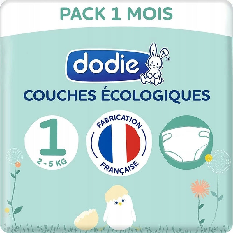 DODIE ekologické jednorázové pleny vel.1 (2-5kg) x100