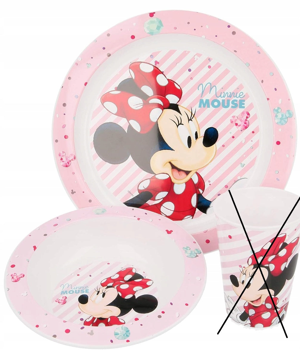 DISNEY MINNIE MOUSE σετ πιάτων πιάτο + μπολ