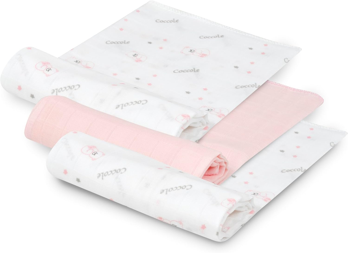 INTERBABY teli in bambù per il cambio 55 x 70 cm 3 pezzi