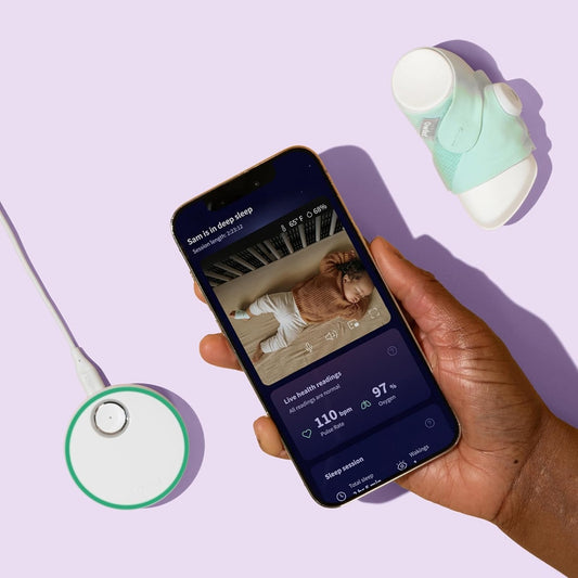 OWLET videó bébiőr Cam 2 + Dream Sock életfunkció mérő zokni "O"