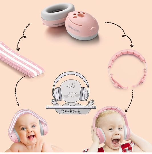 LILIAN & GEMA 2-in-1 noise-reducing protective earmuffs 25 dB + case