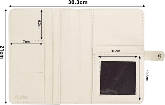 Funda para tarjeta de embarazo de piel sintética 15 x 21 cm AUFISI