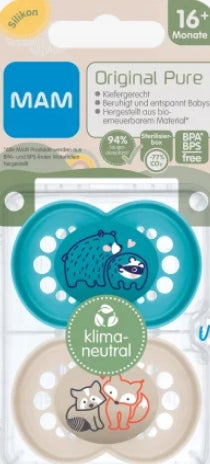 MAM ORIGINAL PURE succhietto calmante x2 16m+