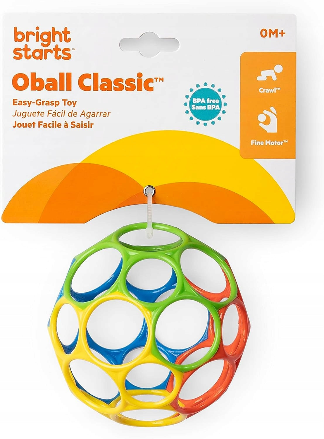 BRIGHT STARTS Oball παιχνίδι οδοντοφυΐας μπάλα 10 εκ.