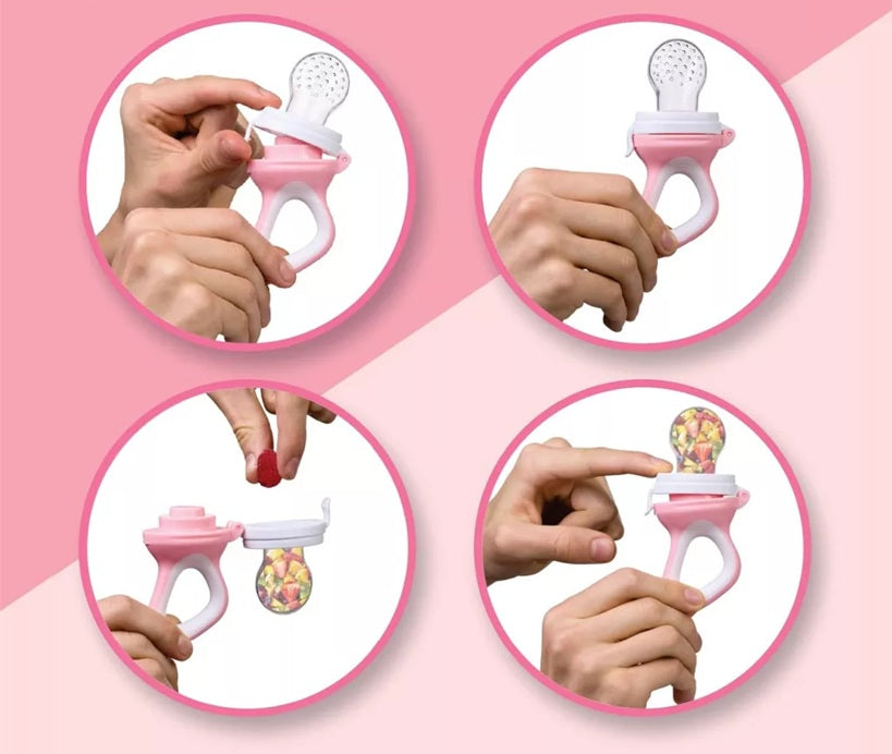 LUXIOR dispenser ciuccio per frutta per bambini 3-12 mesi 2 pezzi 6 beccucci