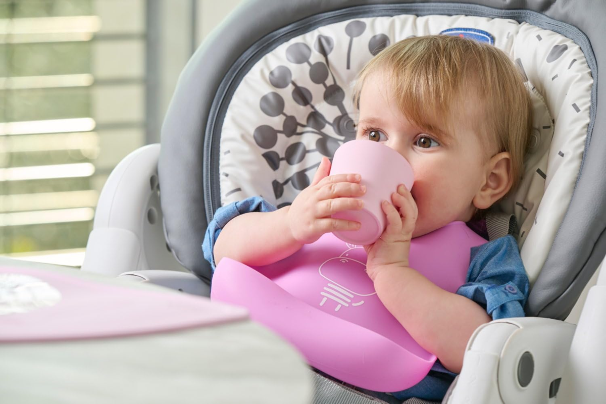 CHICCO EASY START Schale mit Saugnapf Löffel Lätzchen 6 Monate+
