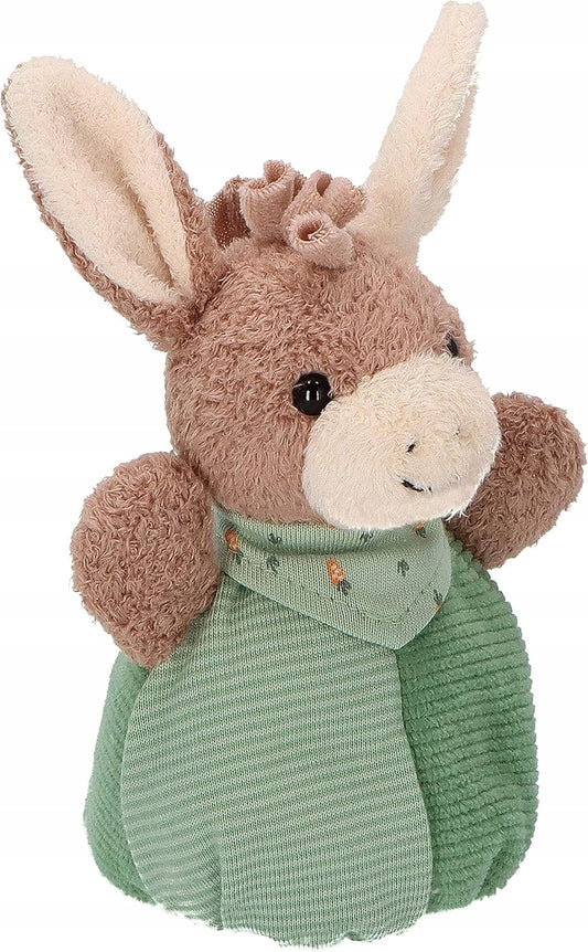 STERNTALER Ezeltje Emmilius knuffel met ritselend papier 15 cm