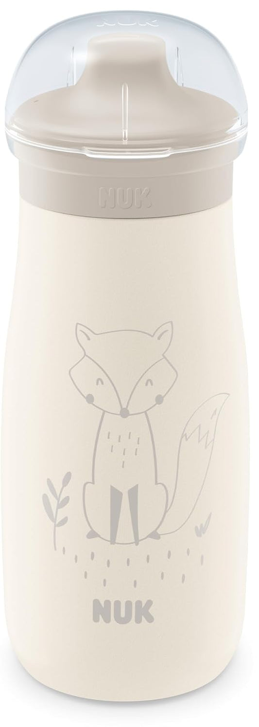 NUK Mini-Me Sip stålflaska med hårt munstycke 300 ml 9 m+ RÄV