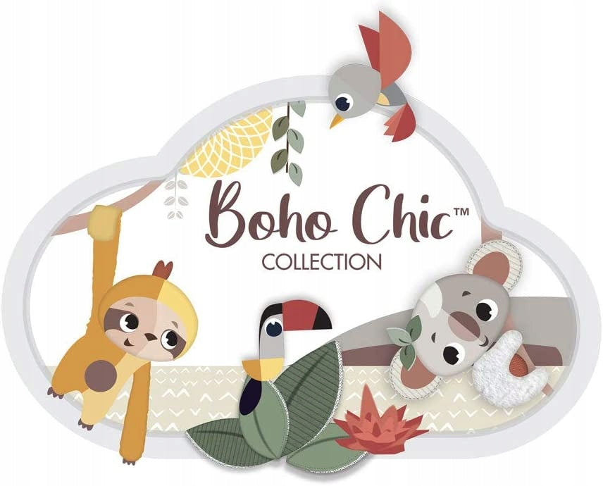TINY LOVE Boho Chic karuzela do łóżeczka, kolorowa karuzela dla niemowląt 0-5 m, design Boho Chic