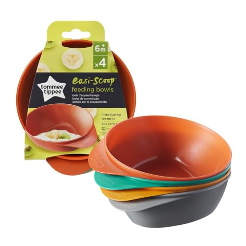 TOMMEE TIPPEE EasiScoop bols d’alimentation 6m+ 4 pièces