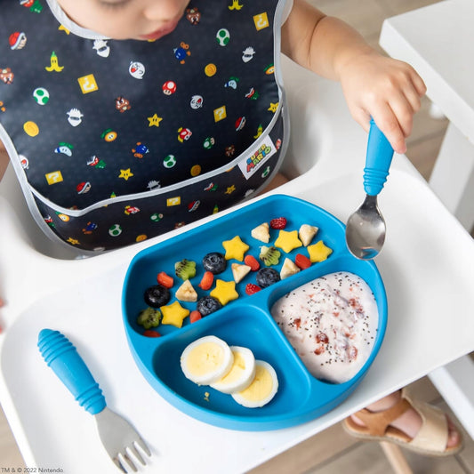 BUMKINS szilikon TÁNYÉR TAPADÓKORONGGAL 3 rekesz 6 hónap+