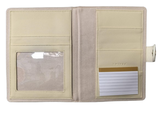 TWIVEE Love etui voor zwangerschapskaart van kunstleer 15,5 x 21 cm