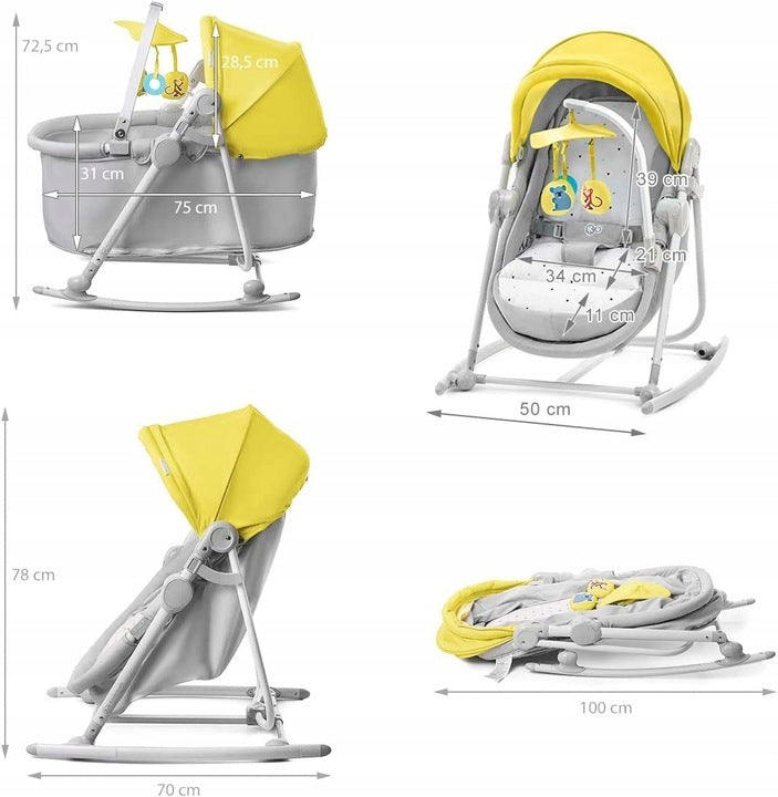 KINDERKRAFT UNIMO șezlong balansoar leagăn 5în1