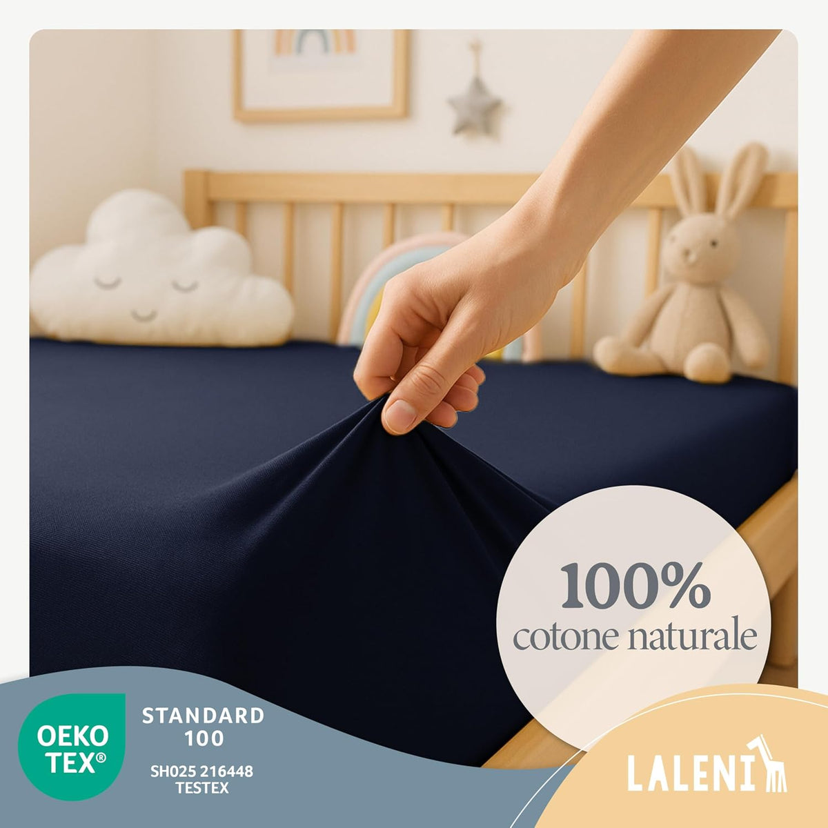 LALENI fitted sheet for playpens