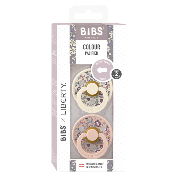 BIBS Eloise Blush Mix ronde fopspenen x2 6-18m