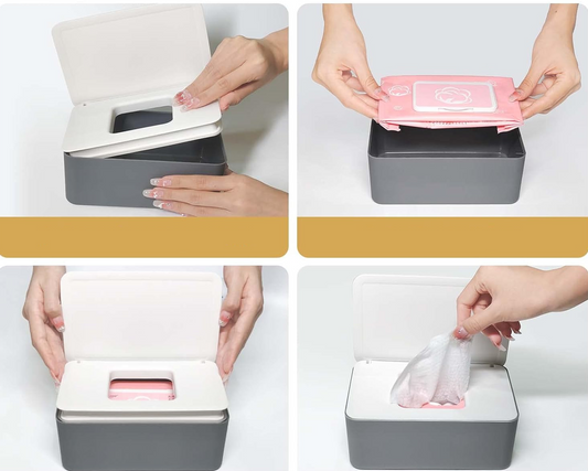 CONTENITORE per salviette umidificate 12,3 x 18,7 cm x 7 cm