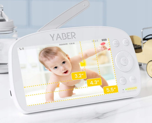 YABER távirányítós digitális bébiőr 5,5" IPS FHD