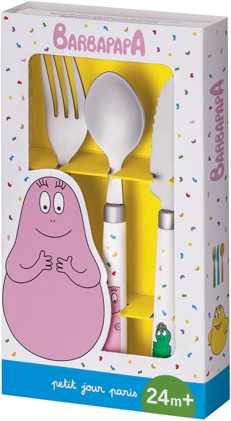 PETIT JOUR PARIS Barbapapa bestek van roestvrij staal 24 m+