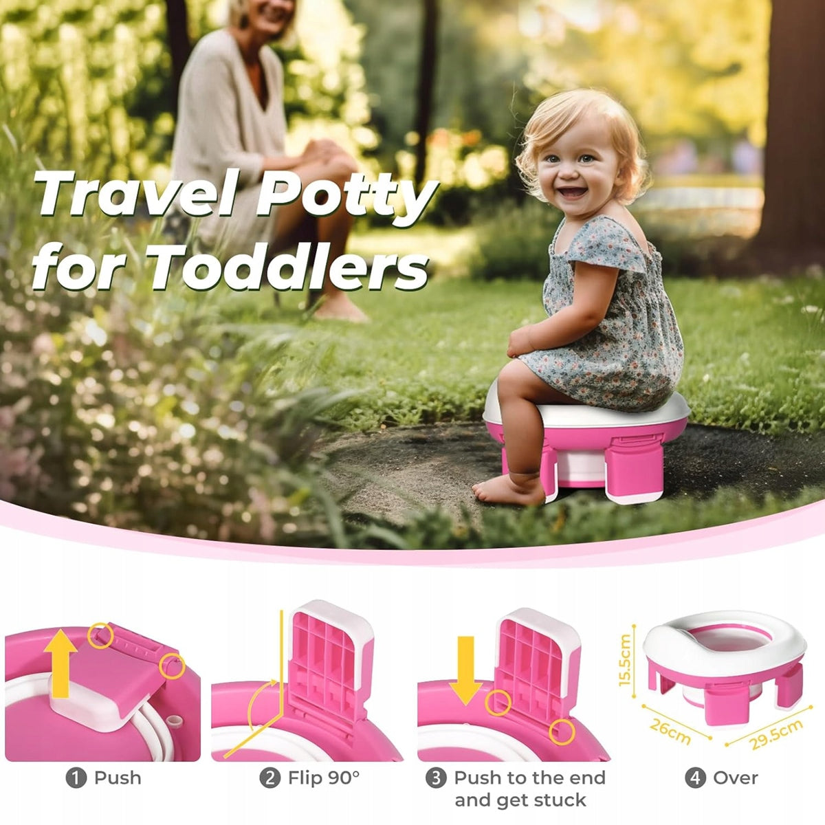 TYRY.HU 3-in-1 reispotje toiletverhoger + zakken