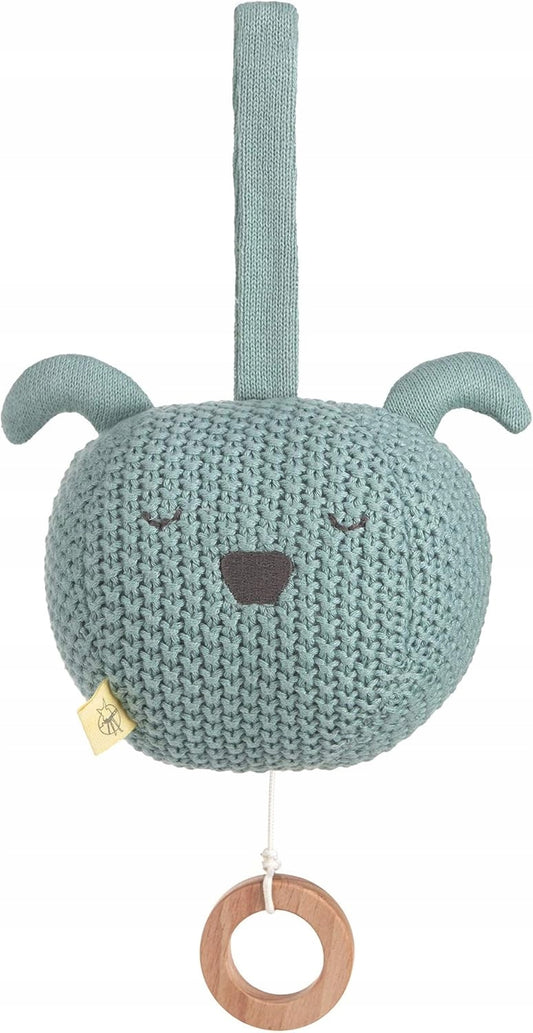 LASSIG Little Chums peluche in maglia con carillon CANE