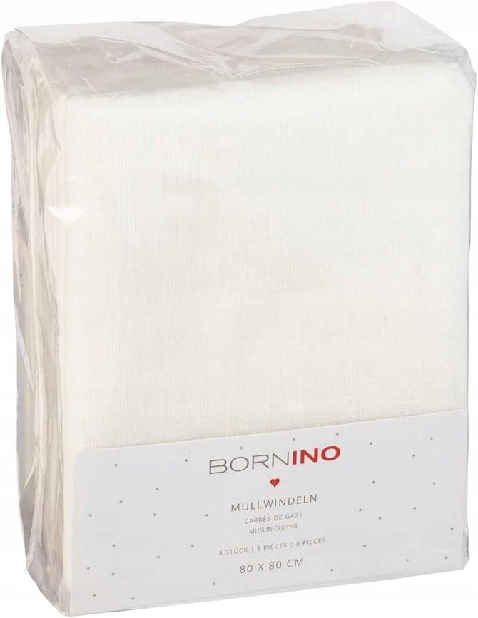 BORNINOmultifunctional nappy x8age 0 +dimensions 80x80 cmfabric 100% cottonnew condition
