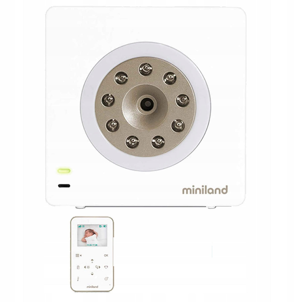 MINILAND extra camera voor babyfoon DIGIMONITOR 2.4 + standaard