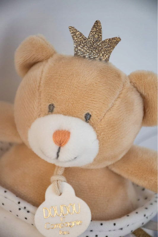 DOUDOU et COMPAGNIE peluche Re Orso 20 cm