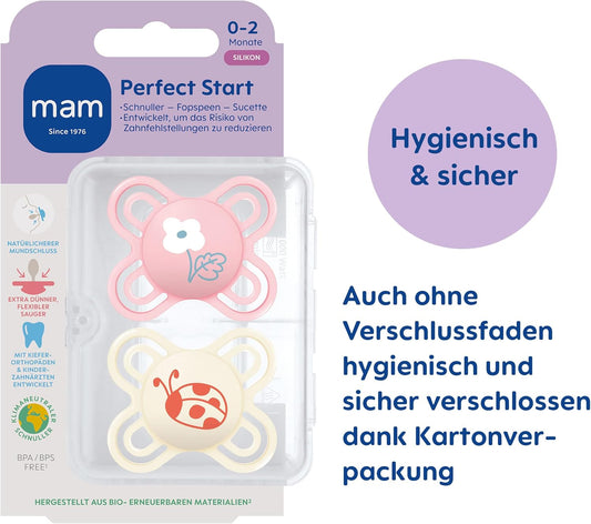 MAM Perfect START ciuccio calmante x2 0-2 mesi+ box