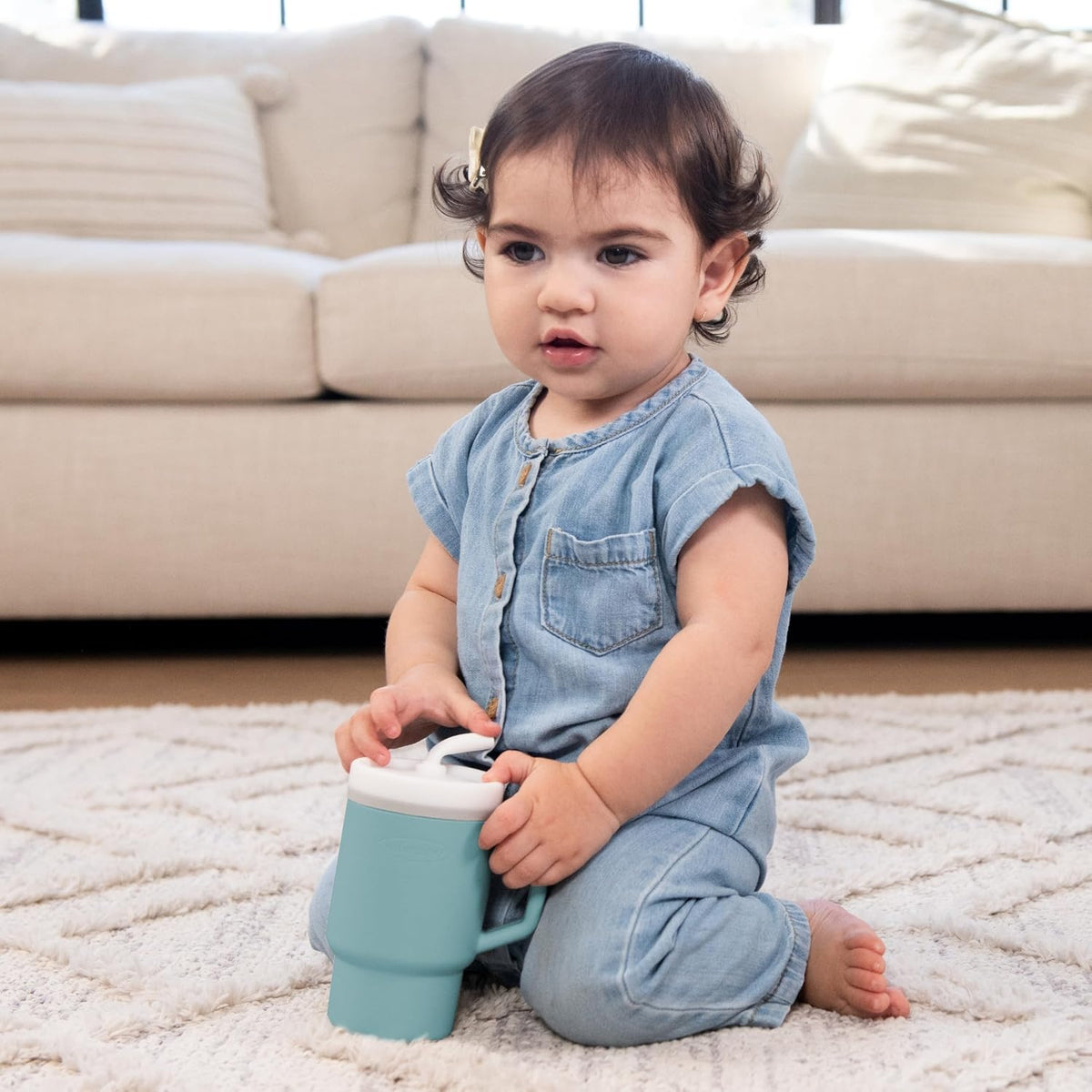 INFANTINO My 1st Tumbler siliconen anti-lek beker met tuit 266 ml 6 m+