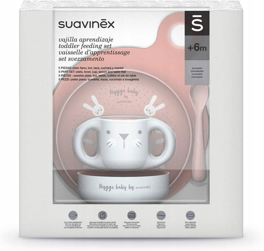 SUAVINEX set di stoviglie 5 pezzi HYGGE 6m+