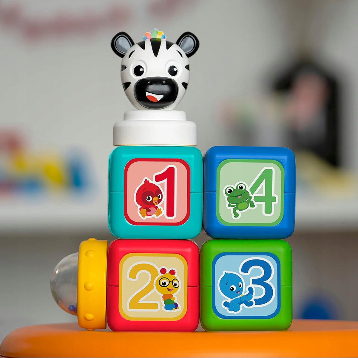 BABY EINSTEIN Connectables Add & Stack mágneses építőkockák 6 db