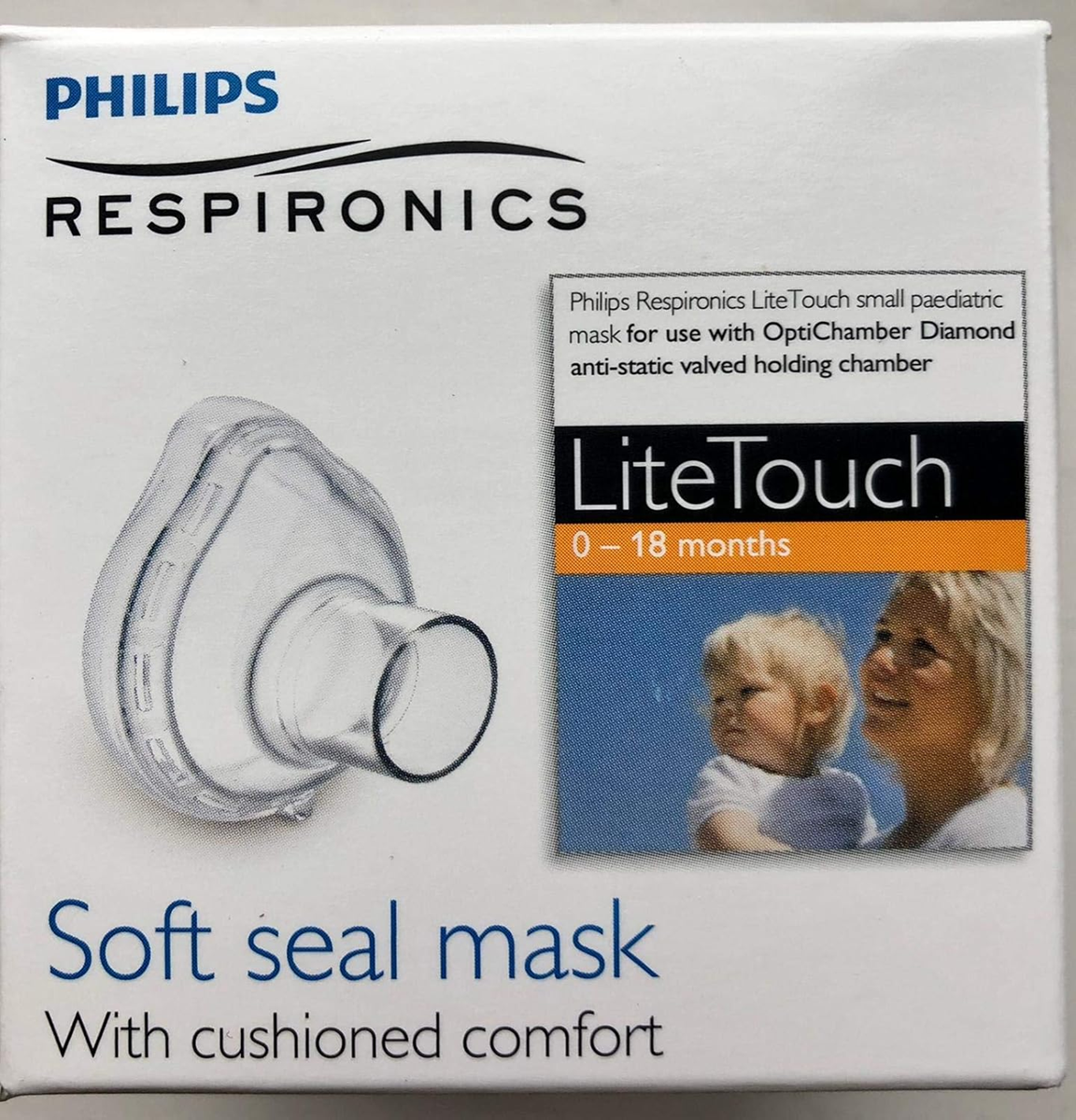 PHILIPS Respironics inhalatormasker OPTICHAMBER DIAMOND maat S