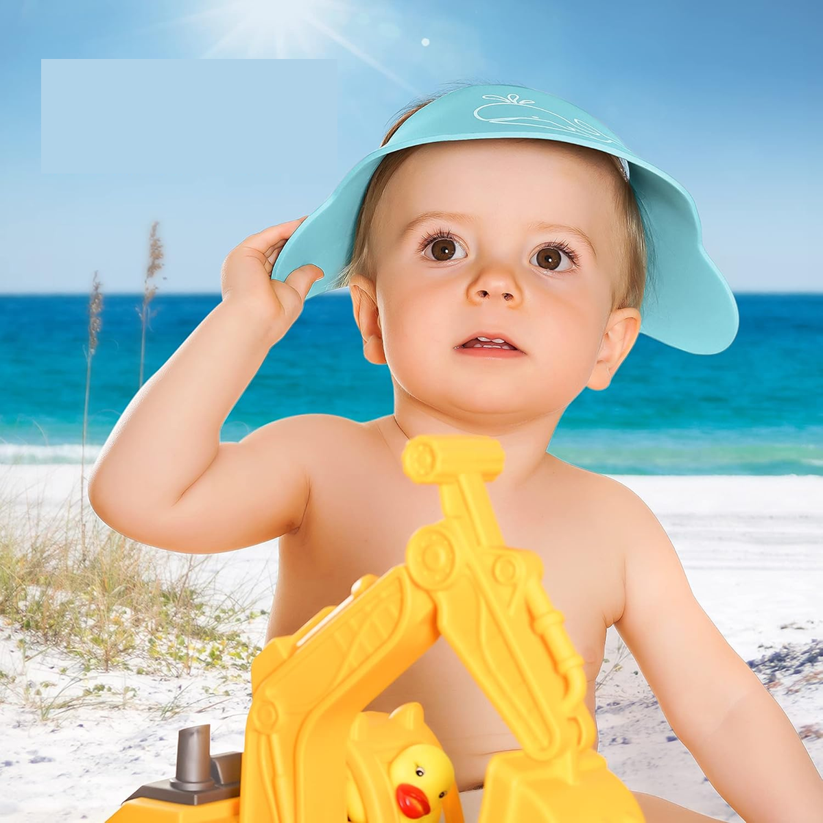 REER MyHappyBath Cappello da bagno parasole protezione solare 40-55 cm