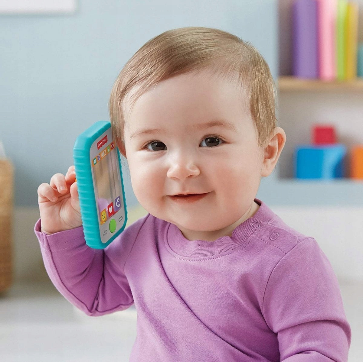 FISHER-PRICE GML96 Smartphone-Beißring-Rassel-Spiegel