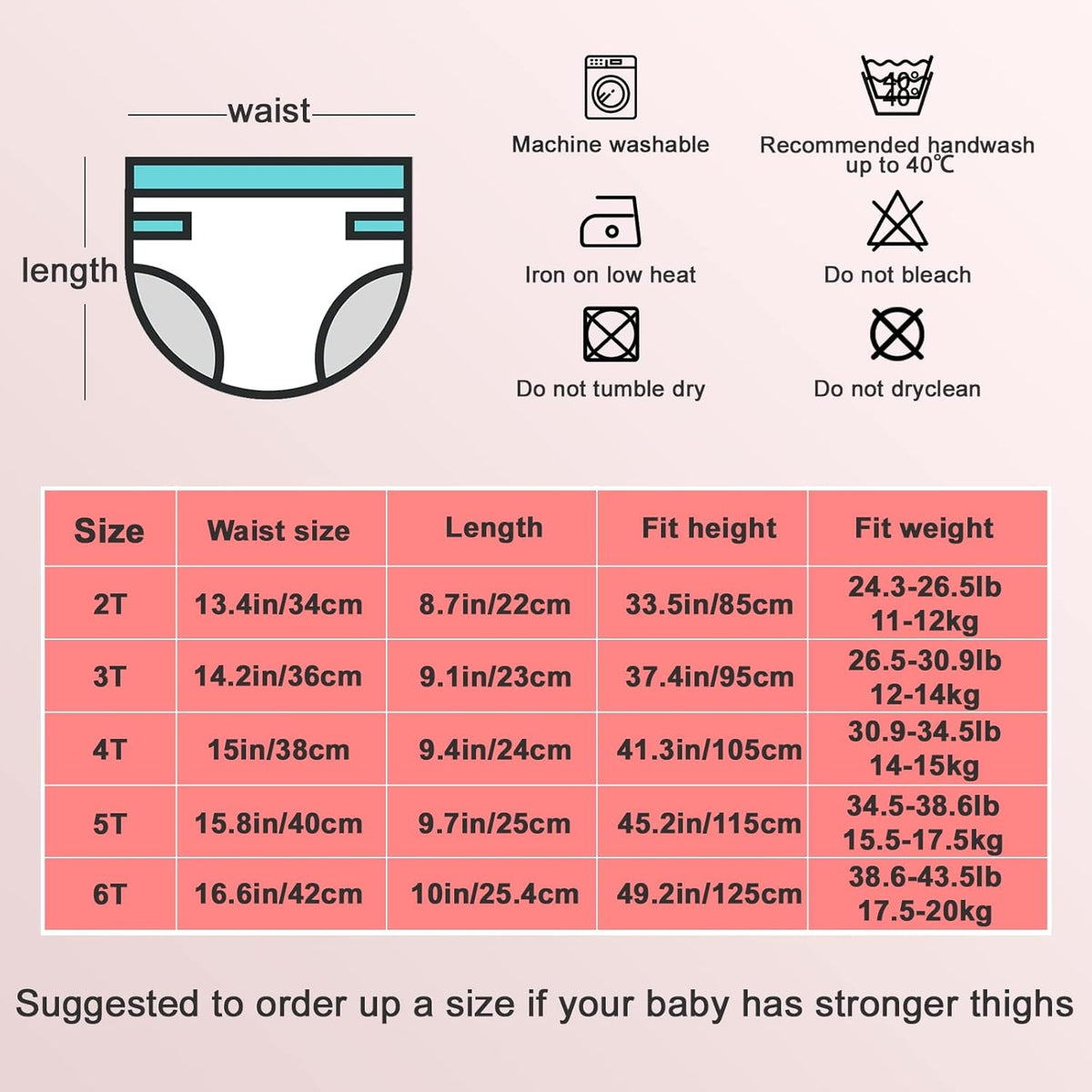 MOEMOE BABY mutandine da allenamento 5T x8 pezzi