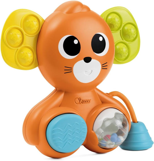 CHICCO Sensory Mouse with rattle and squeaker Pop It 18 x 19 cm