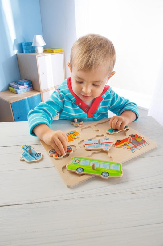 HABA houten insteekpuzzel 8 stukken 21 x 30 cm VOERTUIGEN