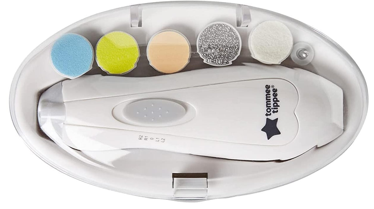 TOMMEE TIPPEE elektrische Nagelfeile mit LED-Licht für Babys und Erwachsene