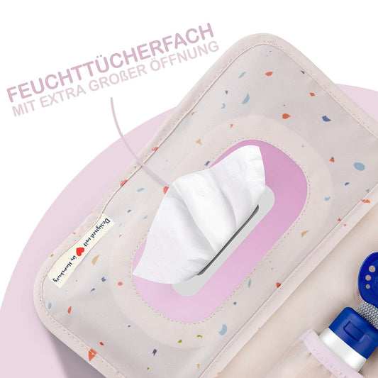 JUBI diaper and wipe organiser, changing table