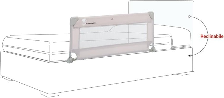 FOPPAPEDRETTI Hopla veiligheidshekje voor bed 43 x 93 cm + etui