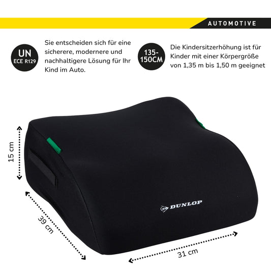 DUNLOP Car Booster rehausseur de voiture pour enfant de 135 à 150 cm