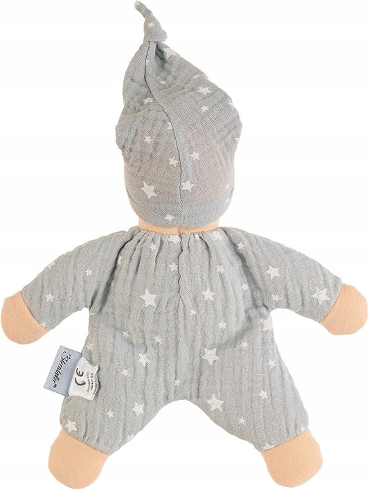 STERNTALER Heiko knuffelpop met rammelaar 17 cm