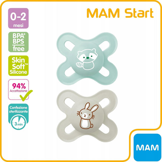 MAM START πιπίλα 0-2μ + θήκη