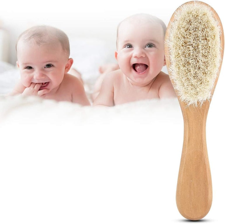 MUMUSUKI houten haarborstel met geitenhaar 0-6 m