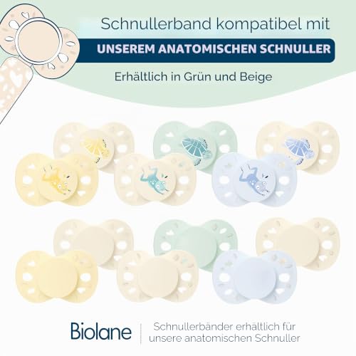 Biolane cotton pacifier clip holder