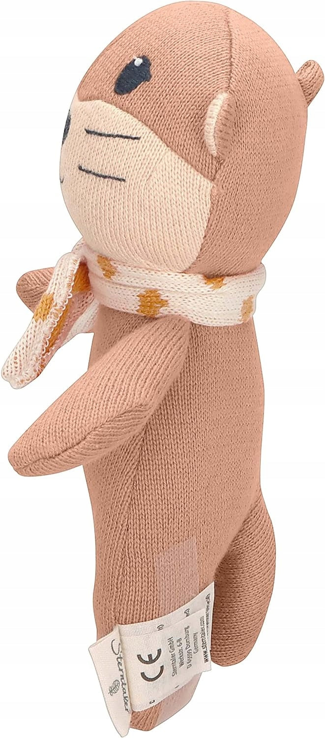 STERNTALER Wydra Otti PRZYTULANKA z bawełny organicznej 18 cm "N brązowa przytulanka dla niemowląt