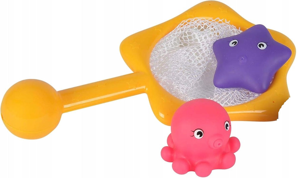 SIMBA ABC badspeelgoed schepnet en 2 zeedieren