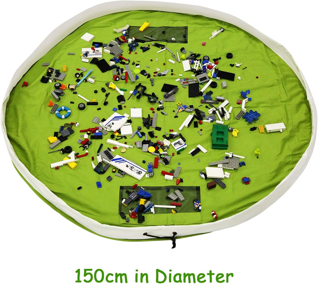 BELLESTYLE tapis de jeu sac de rangement pour jouets 150cm