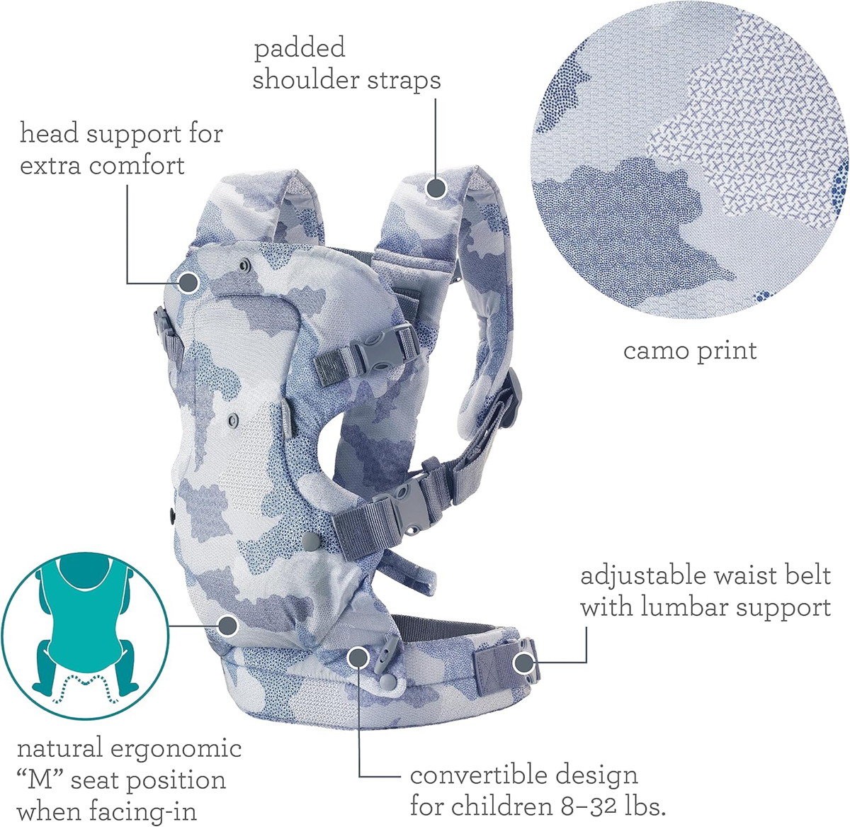INFANTINO 4in1 soft baby carrier